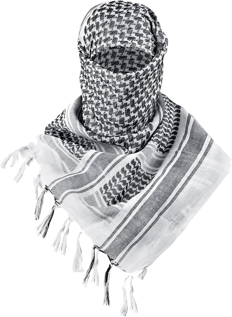 Free Soldier Scarf Military Shemagh Tactical Desert Keffiyeh Head Neck Scarf Arab Wrap with Tassel for Men Women - Image 1